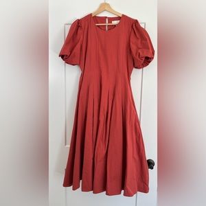 Princess Sleeve Anthropologie Midi Dress